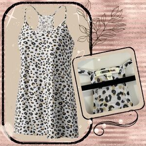 Mikken Swim Leopard Print Racerback Tank Top | Size S | Size 2